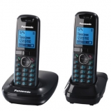 Р/Телефон Dect Panasonic KX-TG5512RUB (черный, 2 трубки) (KX-TG5512RUB)