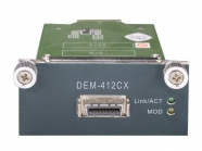 10 Gigabit Ethernet Module with 1 CX4 Port for stacking, compatible with DGS-3610-xx series Gigabit switches ( DEM-412CX)