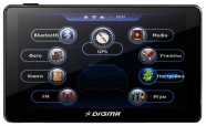 Автомобильный навигатор GPS Digma DS431BN 4.3" Atlas V 600MHz Bluetooth Пробки FM 4Gb Навител 5 (GPS DIGMA DS431BN NAVITEL 5)